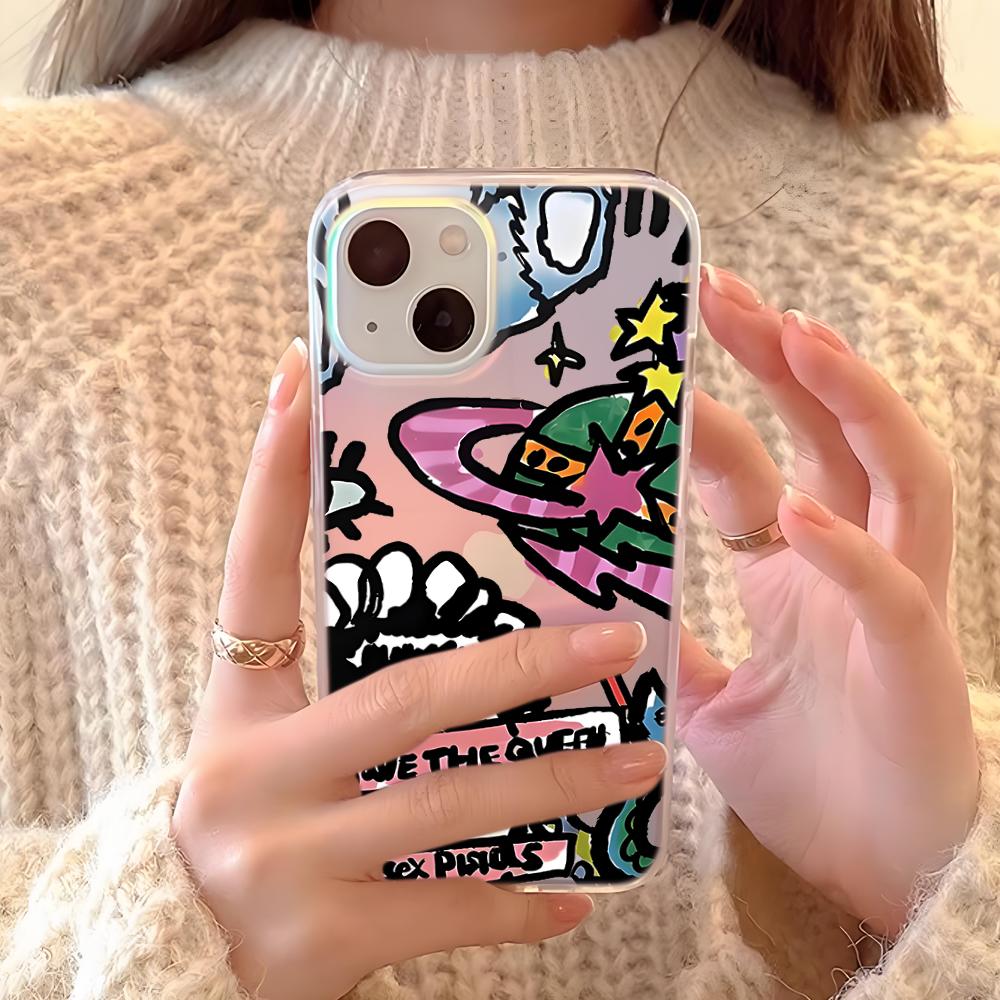 Phone Cases Brand - 高級ブランドスマホケース レーザーグラデーションケース iPhone 17 Pro Max