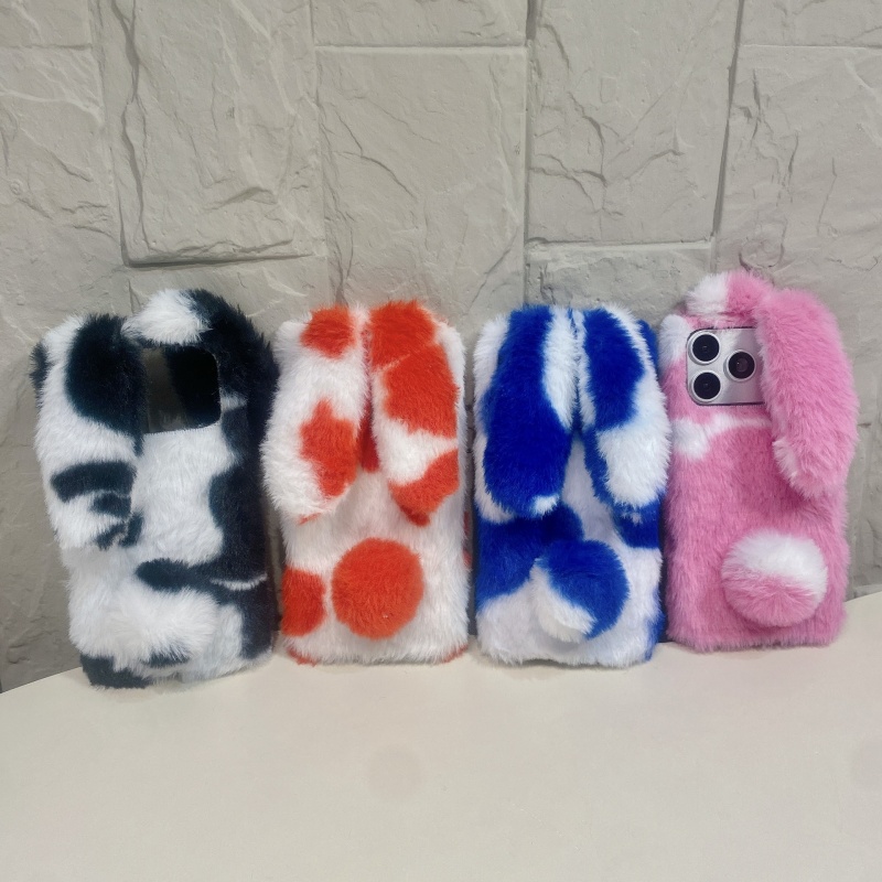 Phone Cases Cute - 可愛いウサギデザインのふわふわスマホケース iPhone 17 16 15 14
