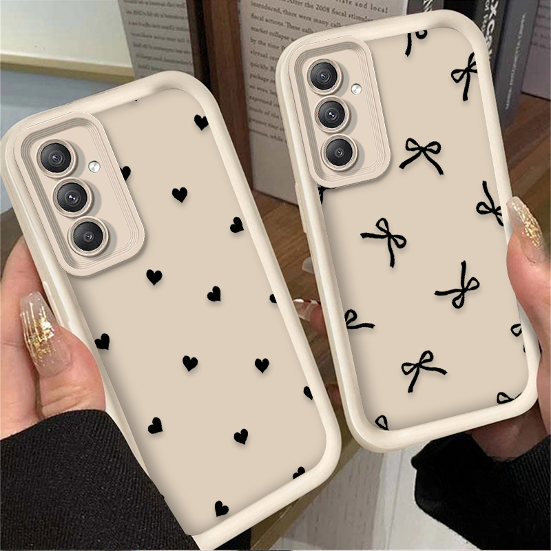 ブラックラブハートボウノットケース Samsung Gala - Phone Cases Samsung Galaxy のレビューと価格