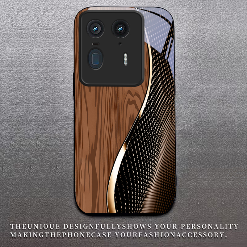 ファイバーゴールドトリムブラックガラス製携帯電話ケース モト - Phone Cases For Motorola のレビューと価格