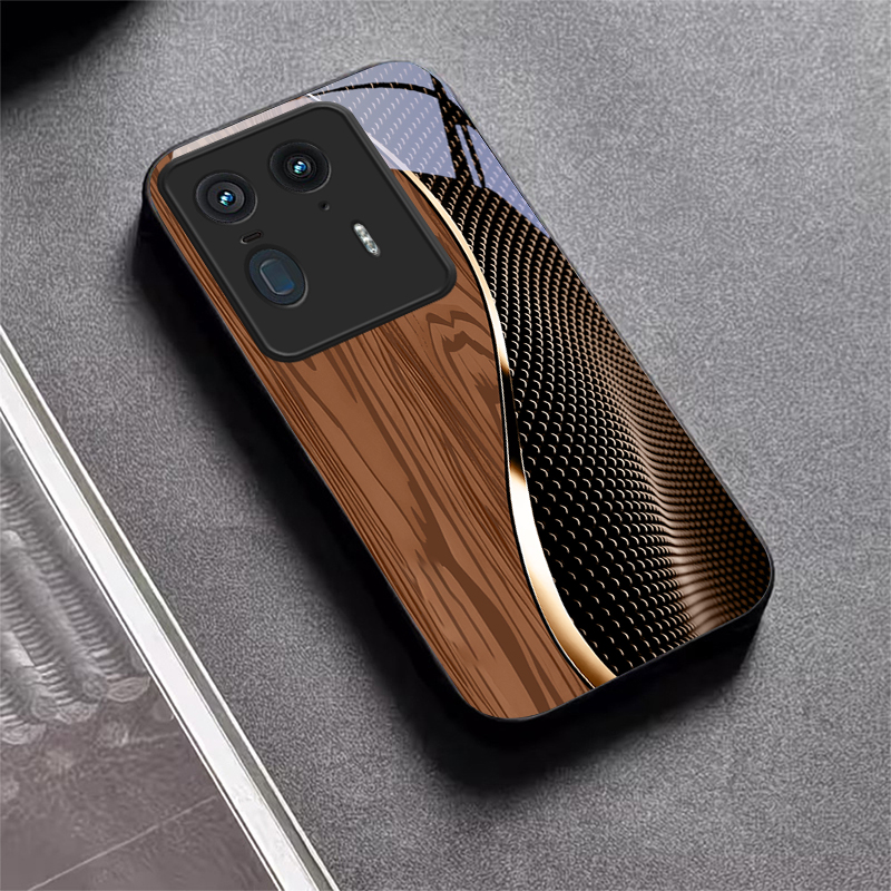 ファイバーゴールドトリムブラックガラス製携帯電話ケース モト - Phone Cases For Motorola のレビューと価格