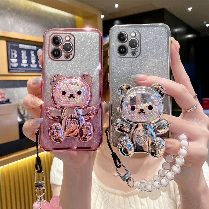 フラワーストラップクマ電話ホルダーケース iPhone 14 - Phone Cases Arc のレビューと価格