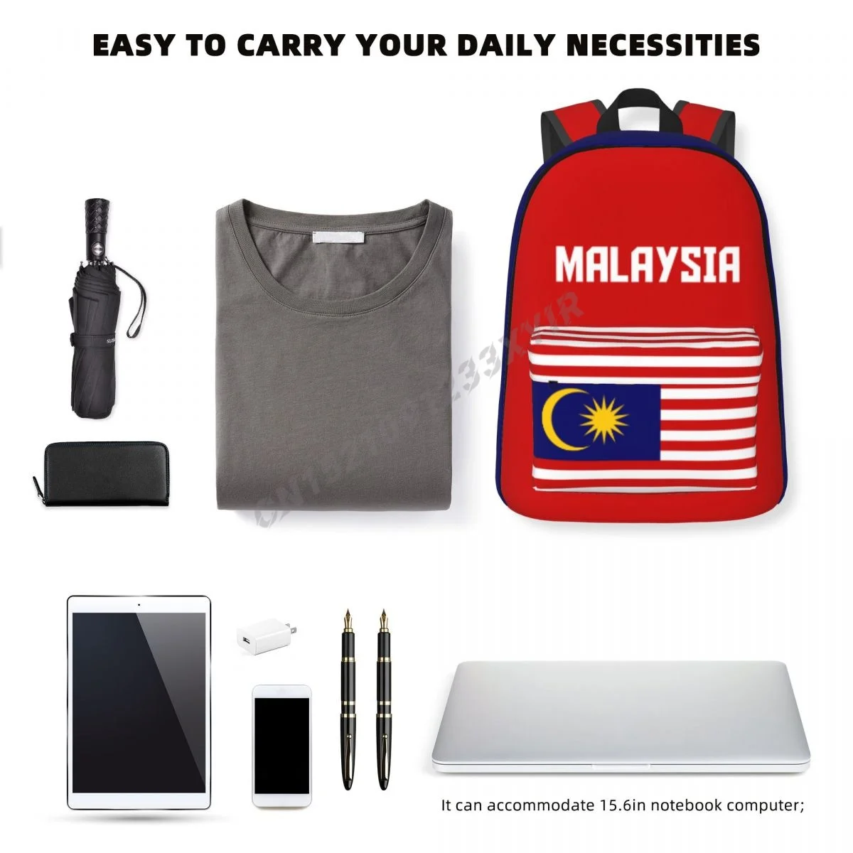 カスタムバッグ ユニセックスバックパック マレーシア国旗 マ - Phone Cases Malaysia のレビューと価格