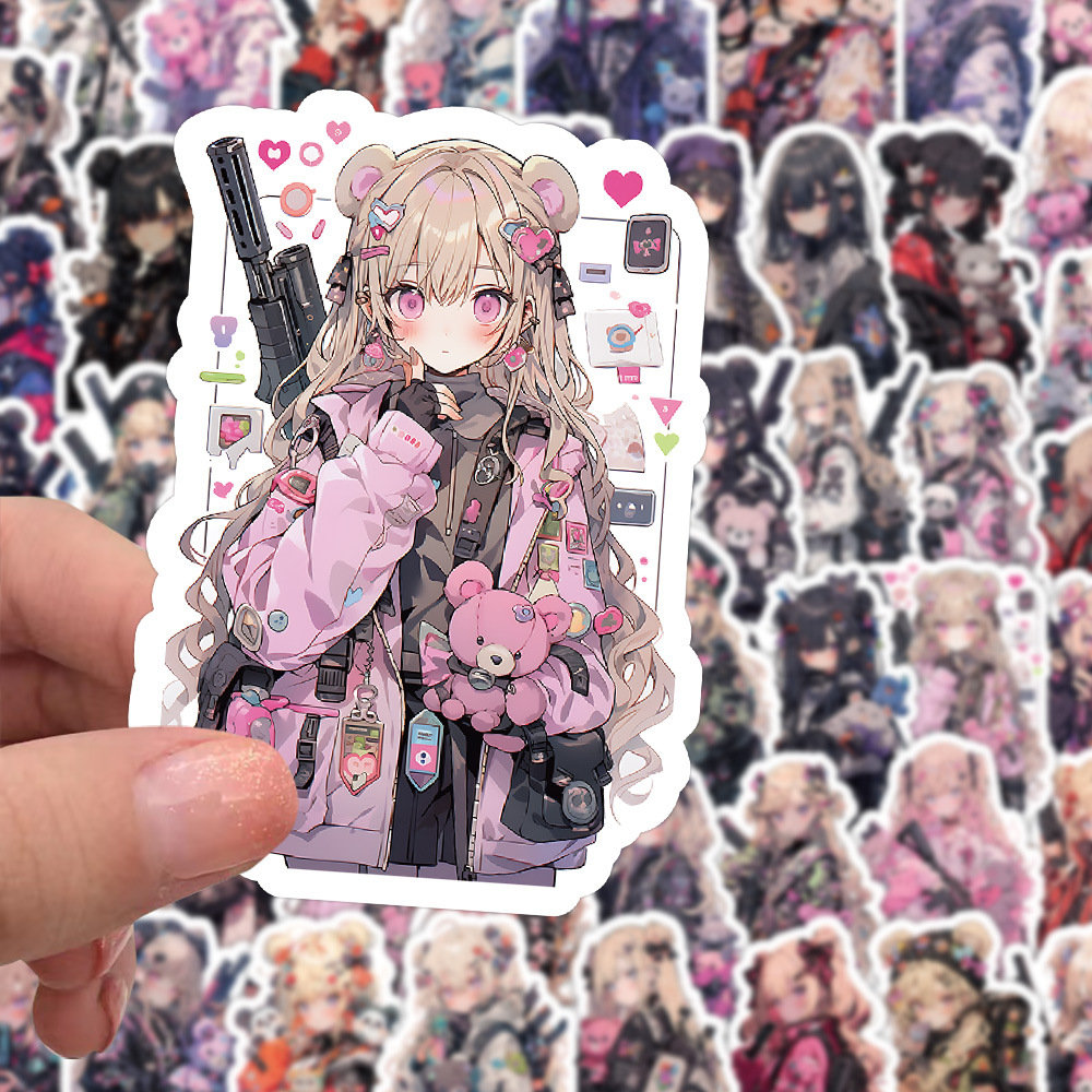 ベアキラー漫画防水ステッカー60枚、電話ケースデコレーション - Phone Cases You Can Design のレビューと価格