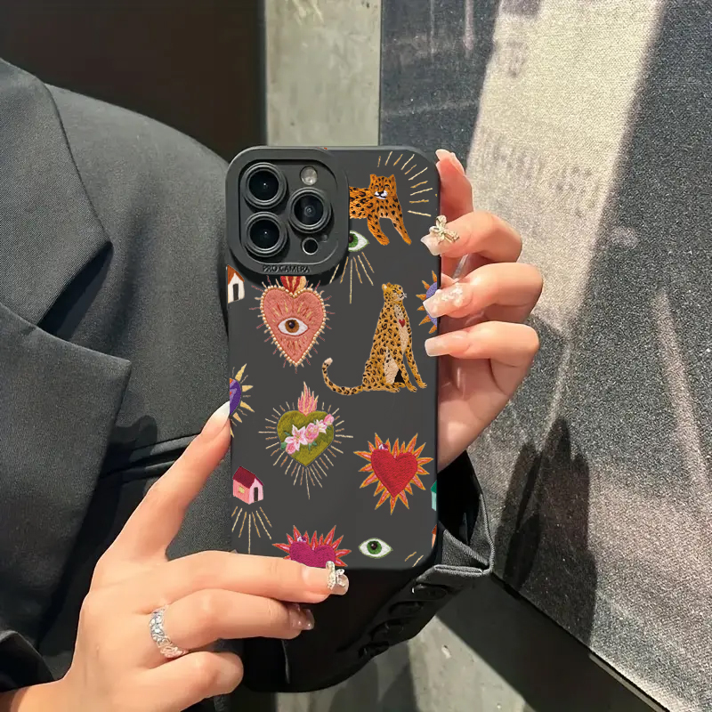 花柄ヒョウ目スマホケース iPhone 17 13 11 1 - Phone Cases Arc のレビューと価格