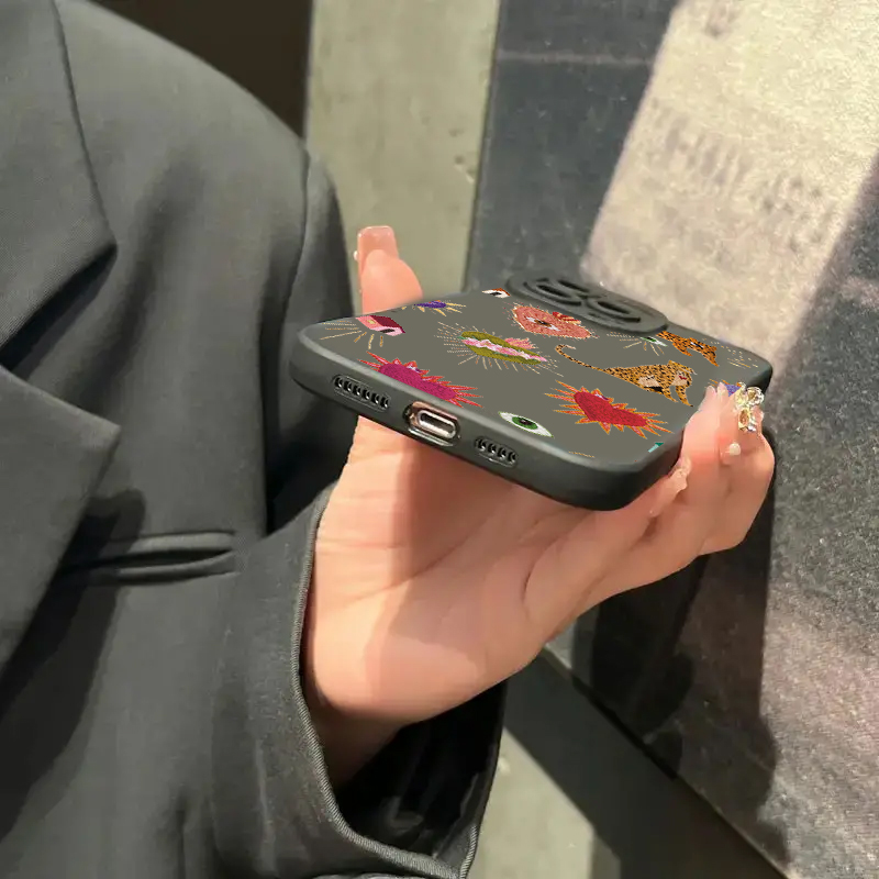 花柄ヒョウ目スマホケース iPhone 17 13 11 1 - Phone Cases Arc のレビューと価格