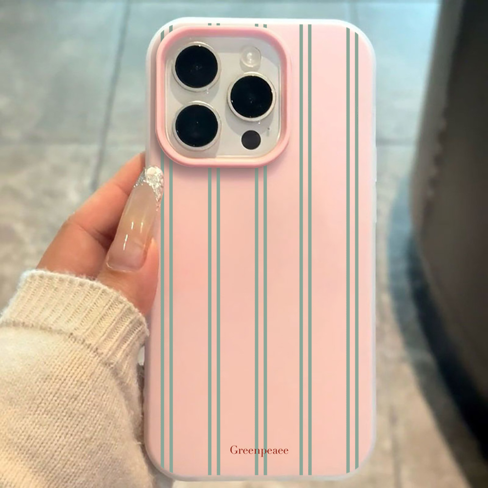 高級感のあるフレッシュなストライプ柄シリコン製スマホケース  - Phone Cases Xiaomi 14T のレビューと価格