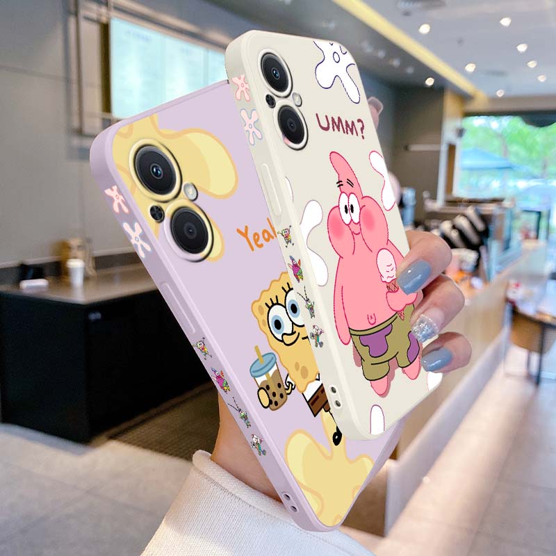 楽しいS-スポンジボブS-スクエアパンツ OPPO Reno - Silicone Liquid Case のレビューと価格