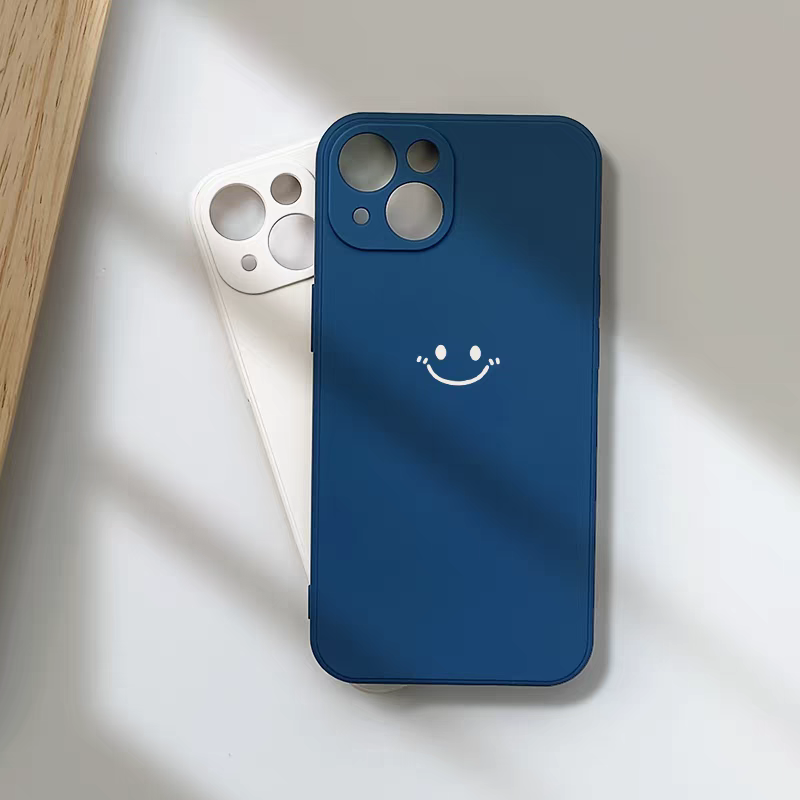 ミニマリストスマイリープリントスマホケース iPhone 1 - Silicone Liquid Case のレビューと価格