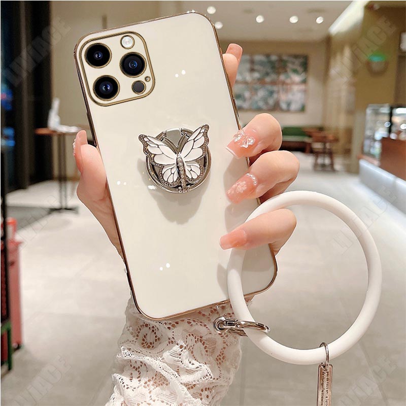 蝶リングホルダーストラップケース iPhone 14 11  - Phone Cases Arc のレビューと価格