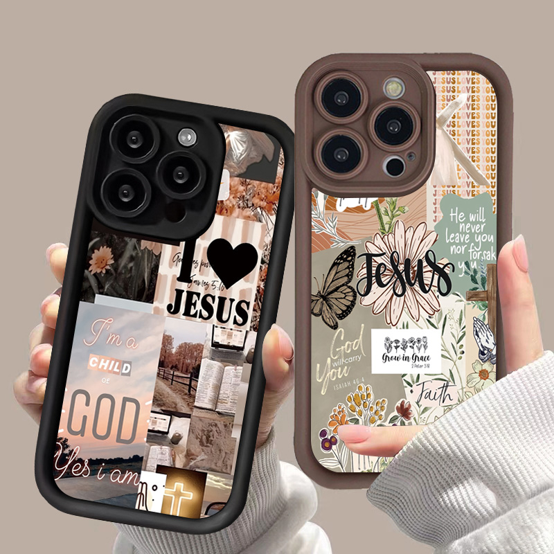 イエスコラージュパターン厚い耐衝撃電話ケース iphone  - Phone Cases Arc のレビューと価格