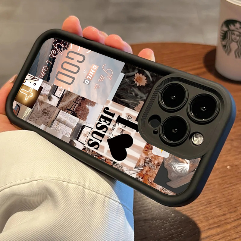 イエスコラージュパターン厚い耐衝撃電話ケース iphone  - Phone Cases Arc のレビューと価格