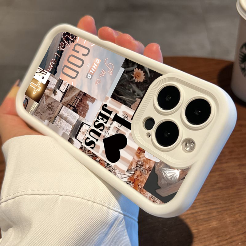 イエスコラージュパターン厚い耐衝撃電話ケース iphone  - Phone Cases Arc のレビューと価格