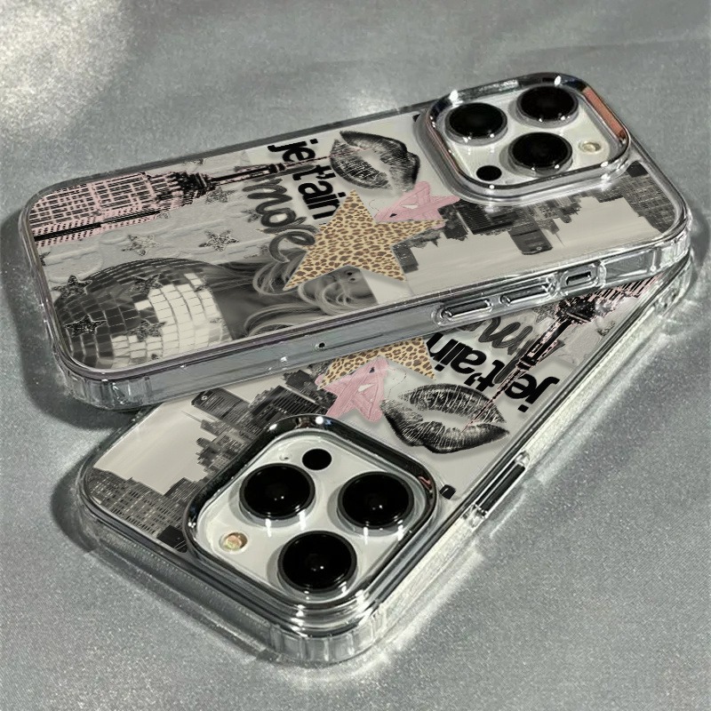 クリエイティブなヒョウ柄のスターライトボールコラージュ、高級 - Phone Cases You Can Design のレビューと価格