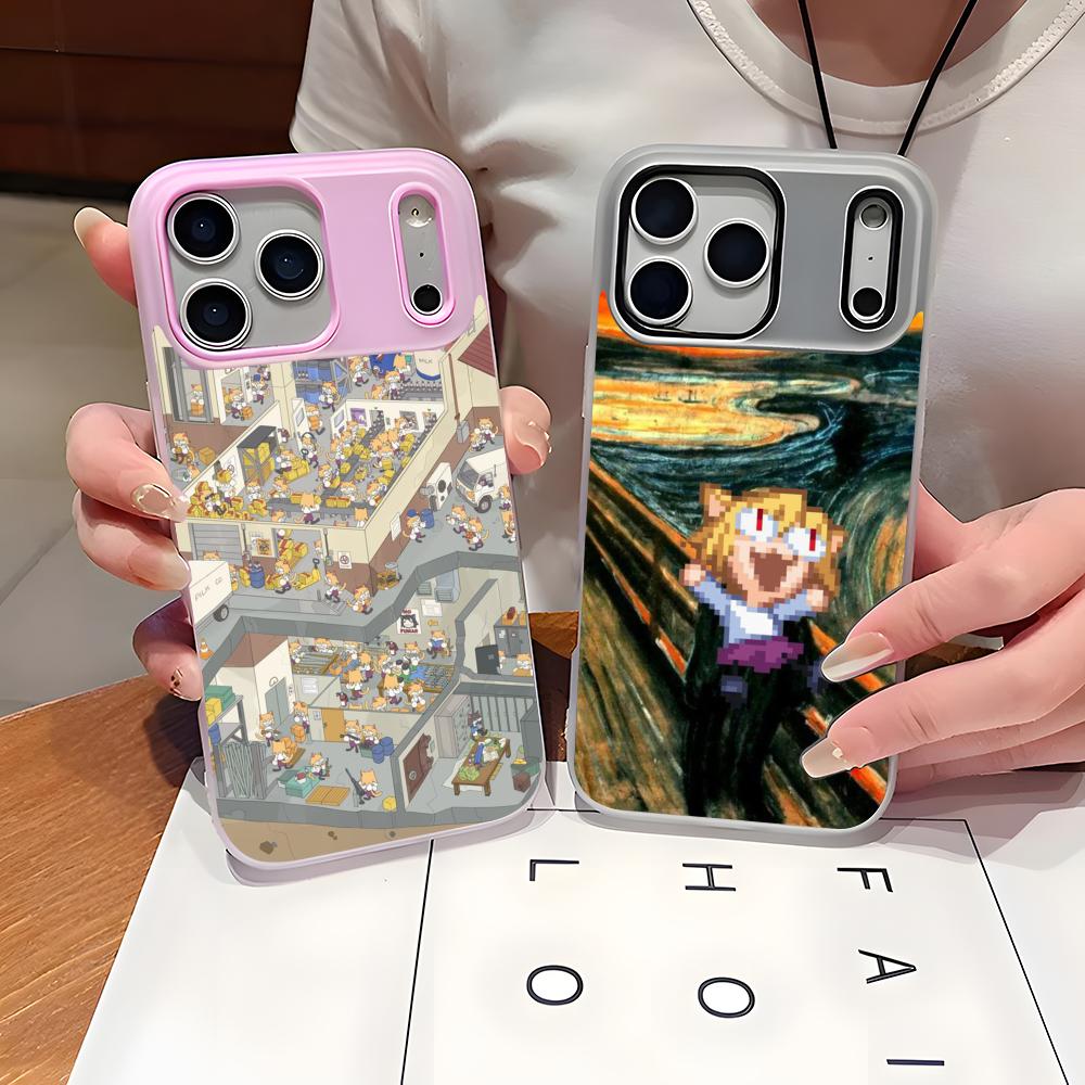 ネコアーク面白いミーム可愛いスマホケース2-in-1着脱式ク - Phone Cases Arc のレビューと価格