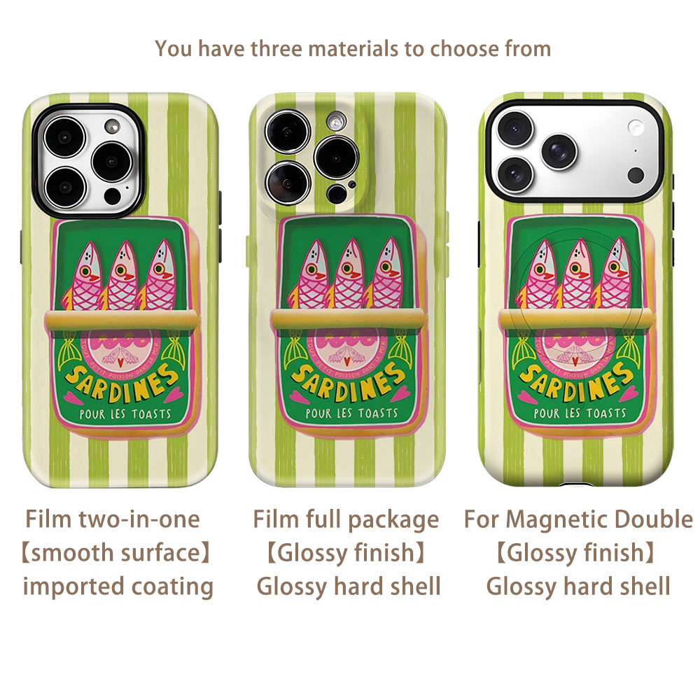 鰯缶デザインのマグネット式iPhoneケース iPhone  - Phone Cases You Can Design のレビューと価格