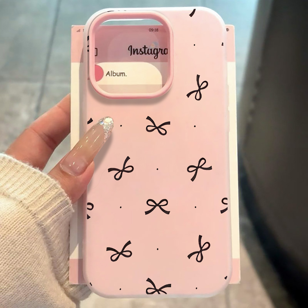 可愛いリボン柄のINS風スマホケース iPhone 17 1 - Phone Cases Cute のレビューと価格