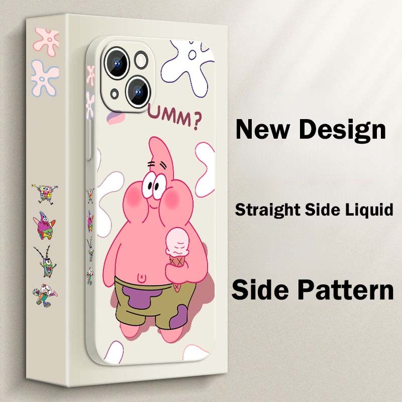 楽しいS-スポンジボブS-スクエアパンツ Apple iPh - Silicone Liquid Case のレビューと価格