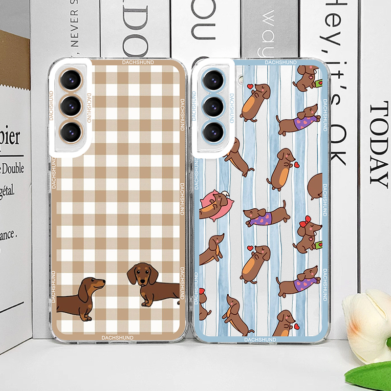 キュートなソーセージドッグ柄スマホケース Samsung G - Phone Cases Cute のレビューと価格