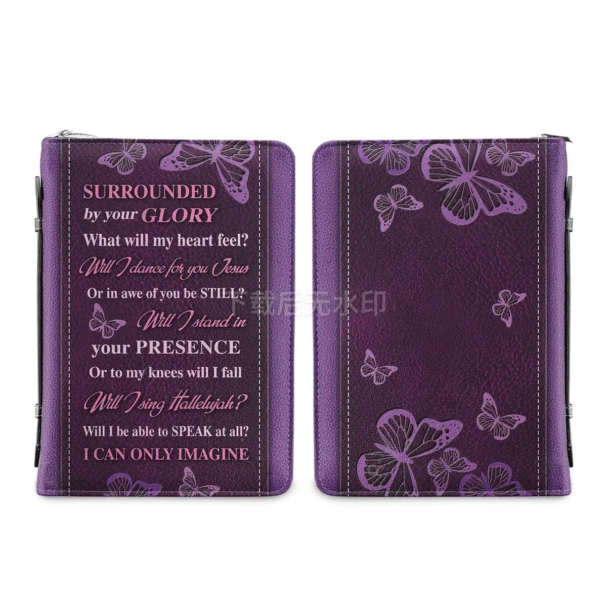 私は紫の蝶のデザインの聖書カバーケース、女性用聖書収納バッグ - Phone Cases You Can Design のレビューと価格