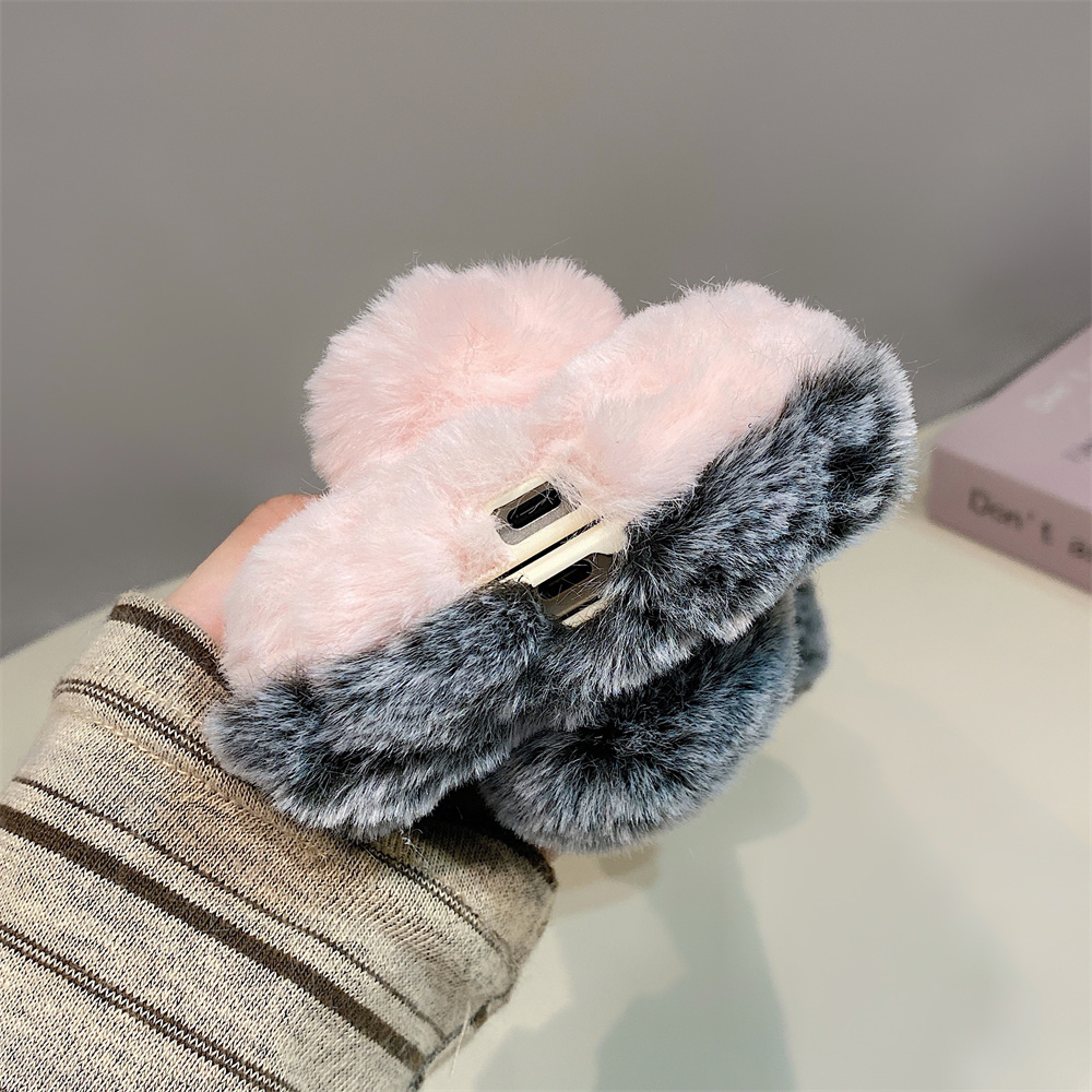 かわいいウサギ耳ふわふわスタンド付きスマホケース Samsu - Phone Cases Cute のレビューと価格