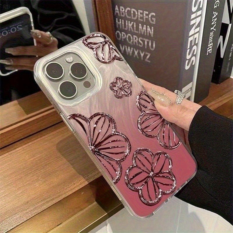 ファッショナブルなグラデーションガラスフラワーハイエンドフェ - Phone Cases You Can Design のレビューと価格