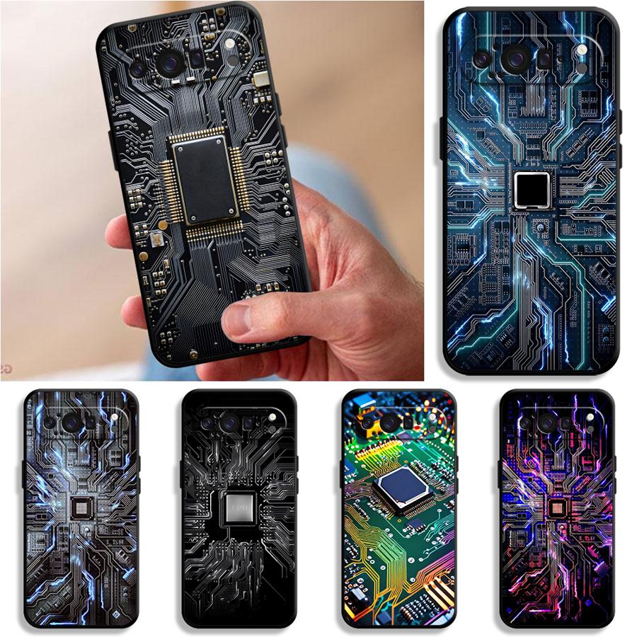 レトロな回路基板デザインのスマホケース Google Pix - Phone Cases Google Pixel 9A のレビューと価格