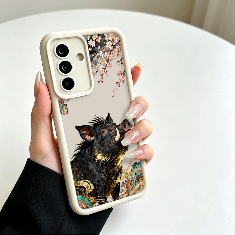 漫画クレーンと野生のイノシシのスマホケース、Samsung  - Phone Cases Samsung Galaxy のレビューと価格